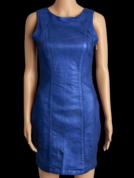 Guess Purple Polyester Sleeveless Dress — 1