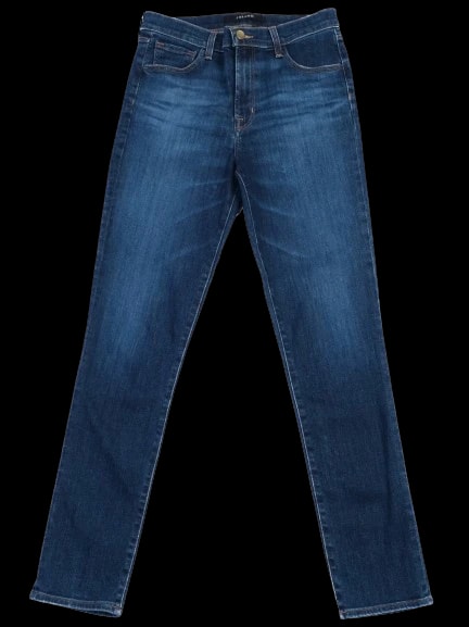 J Brand Blue Cotton Mom Jeans — 1