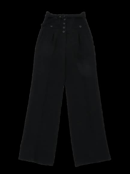 Luisa Spagnoli Black Polyester Tailored Trousers — photo 1