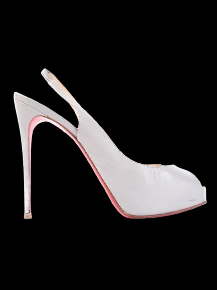 Christian Louboutin Gray Leather Sandals — 1