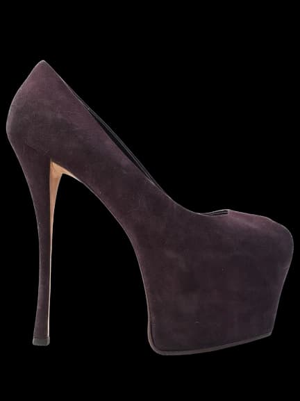 Giuseppe Zanotti Purple Genuine suede Pumps — photo 1