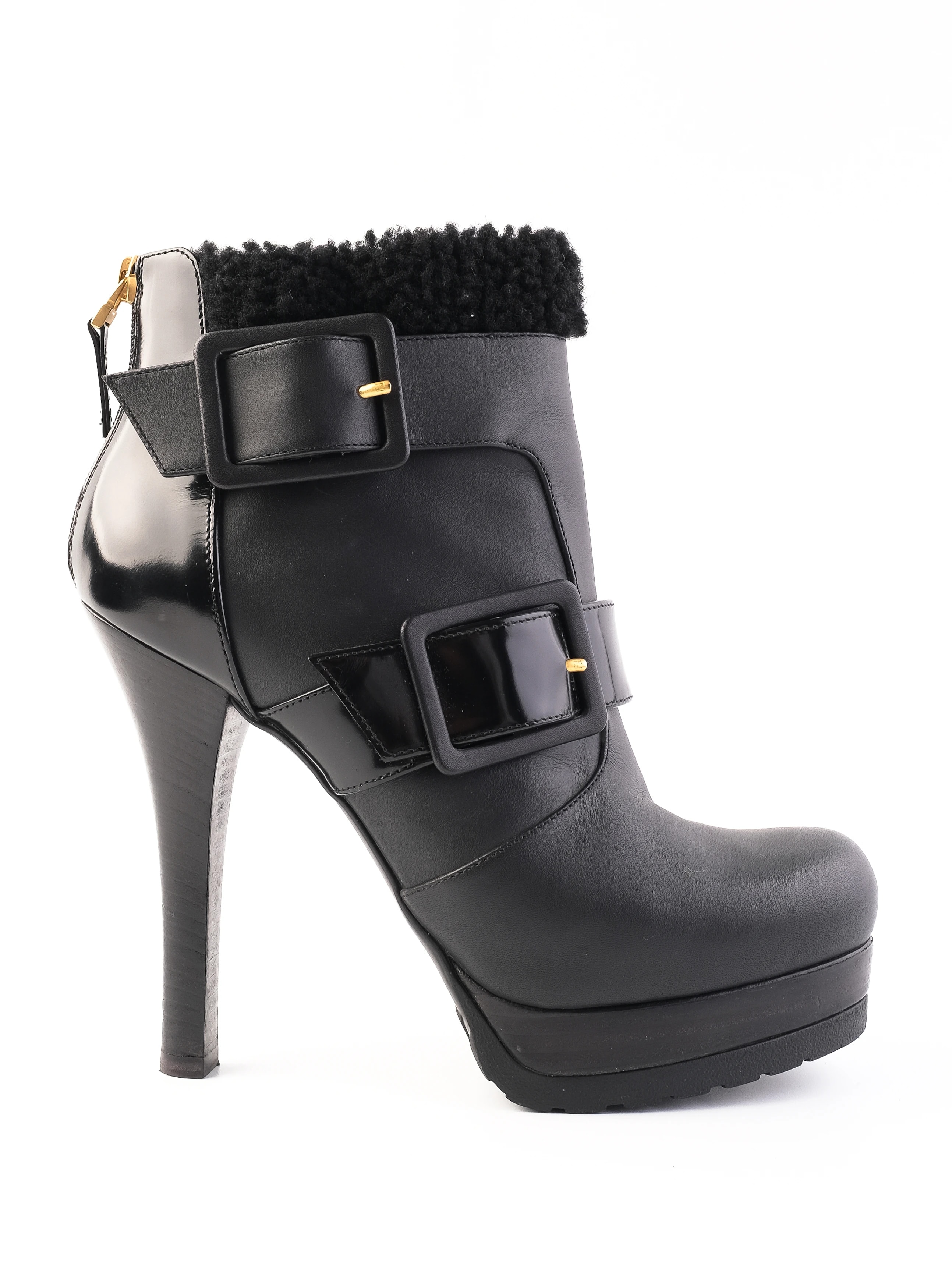 Fendi Black Leather Boots — 3