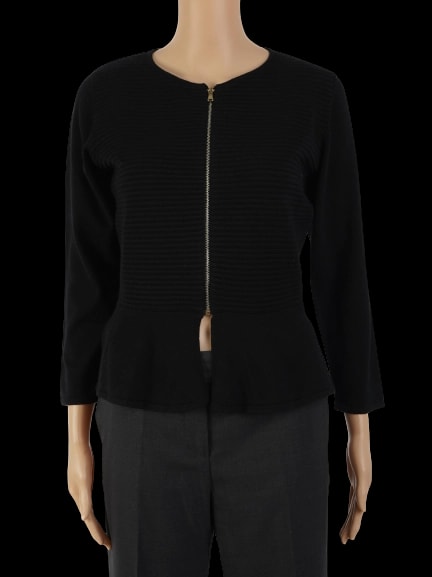 Intrend Black Viscose Pullover — 1