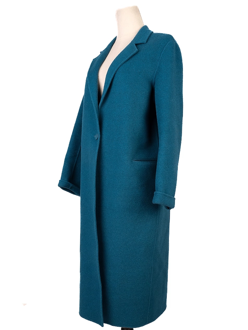 Sandro Blue Wool Coat — 3