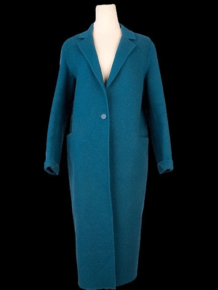 Sandro Blue Wool Coat — 2