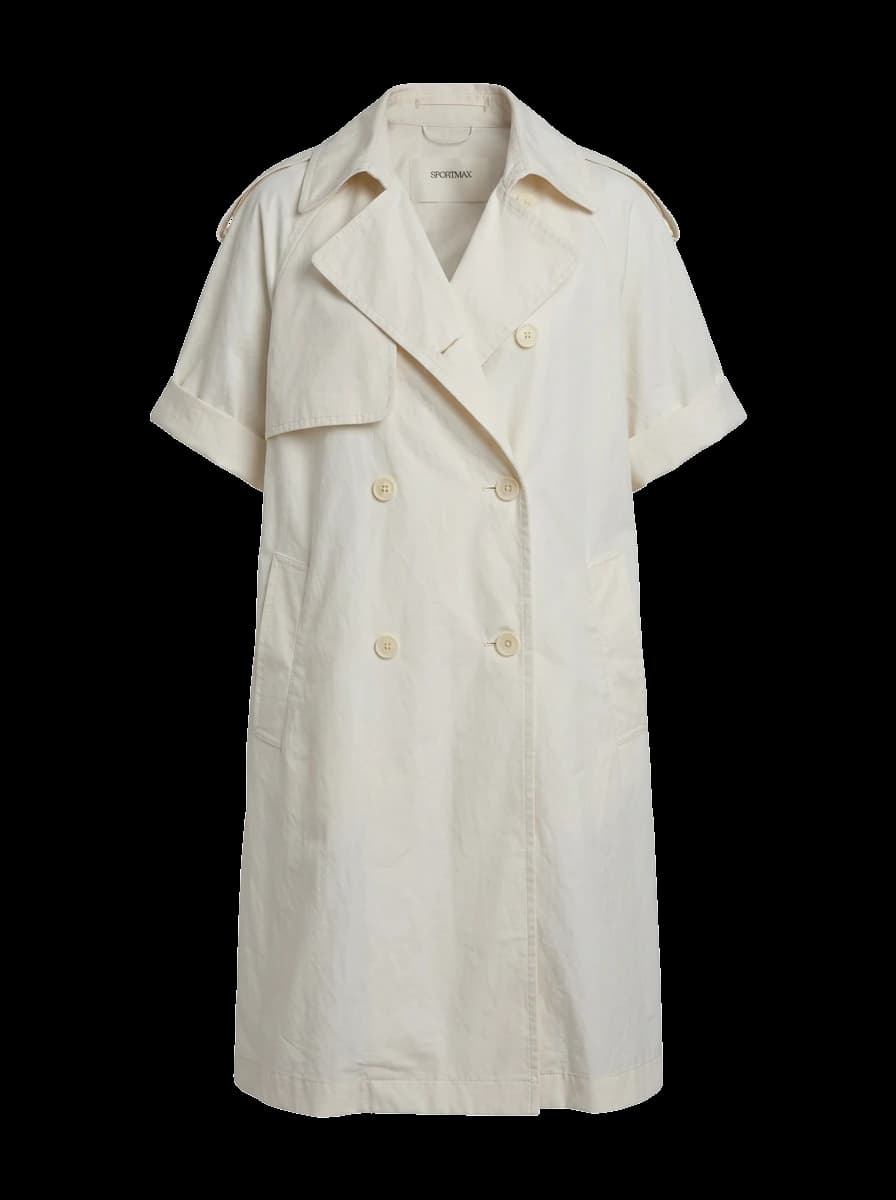 Sportmax White Len Trench Coat