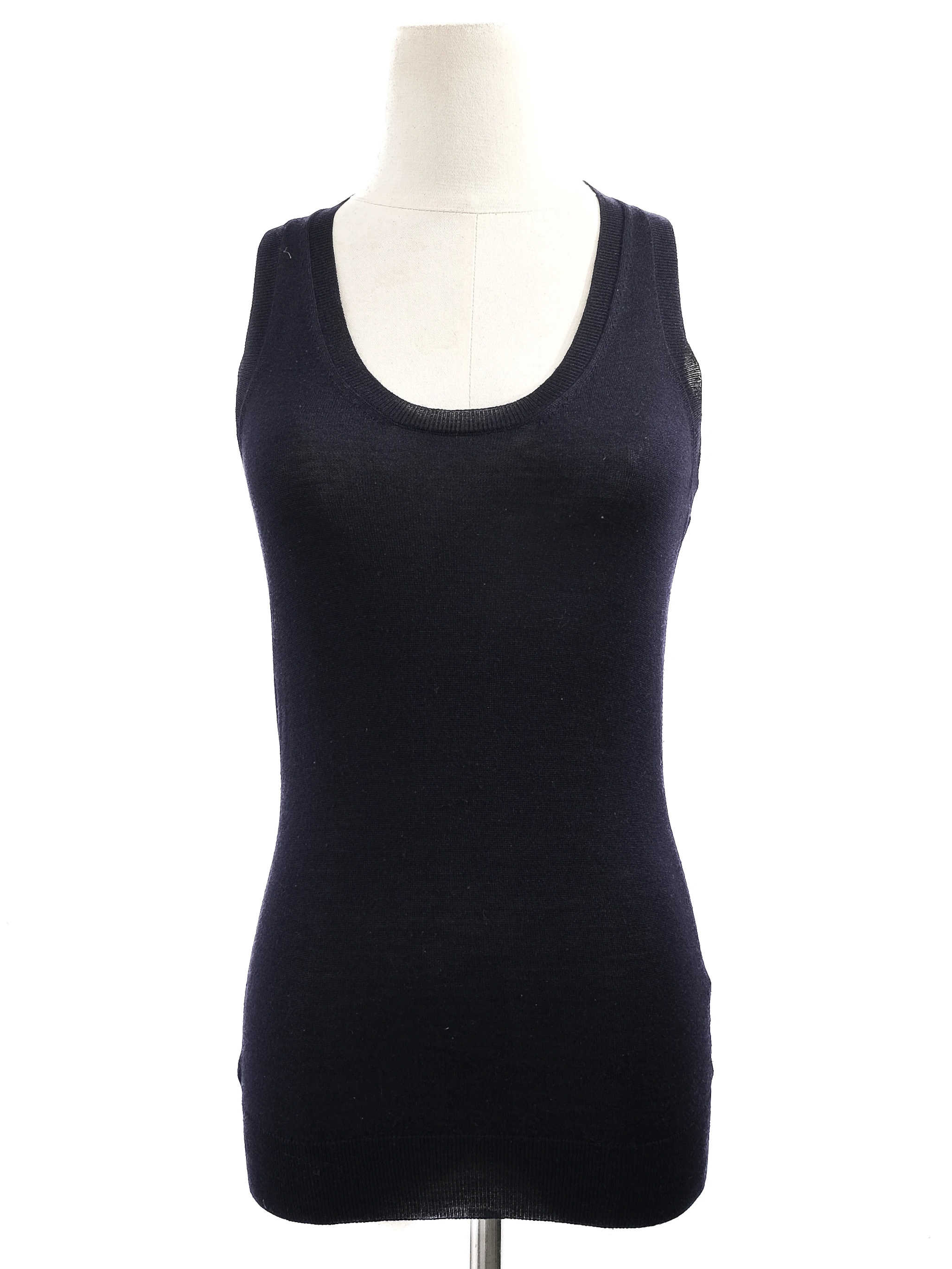 Alexander McQueen Black Wool Tank Top — 2
