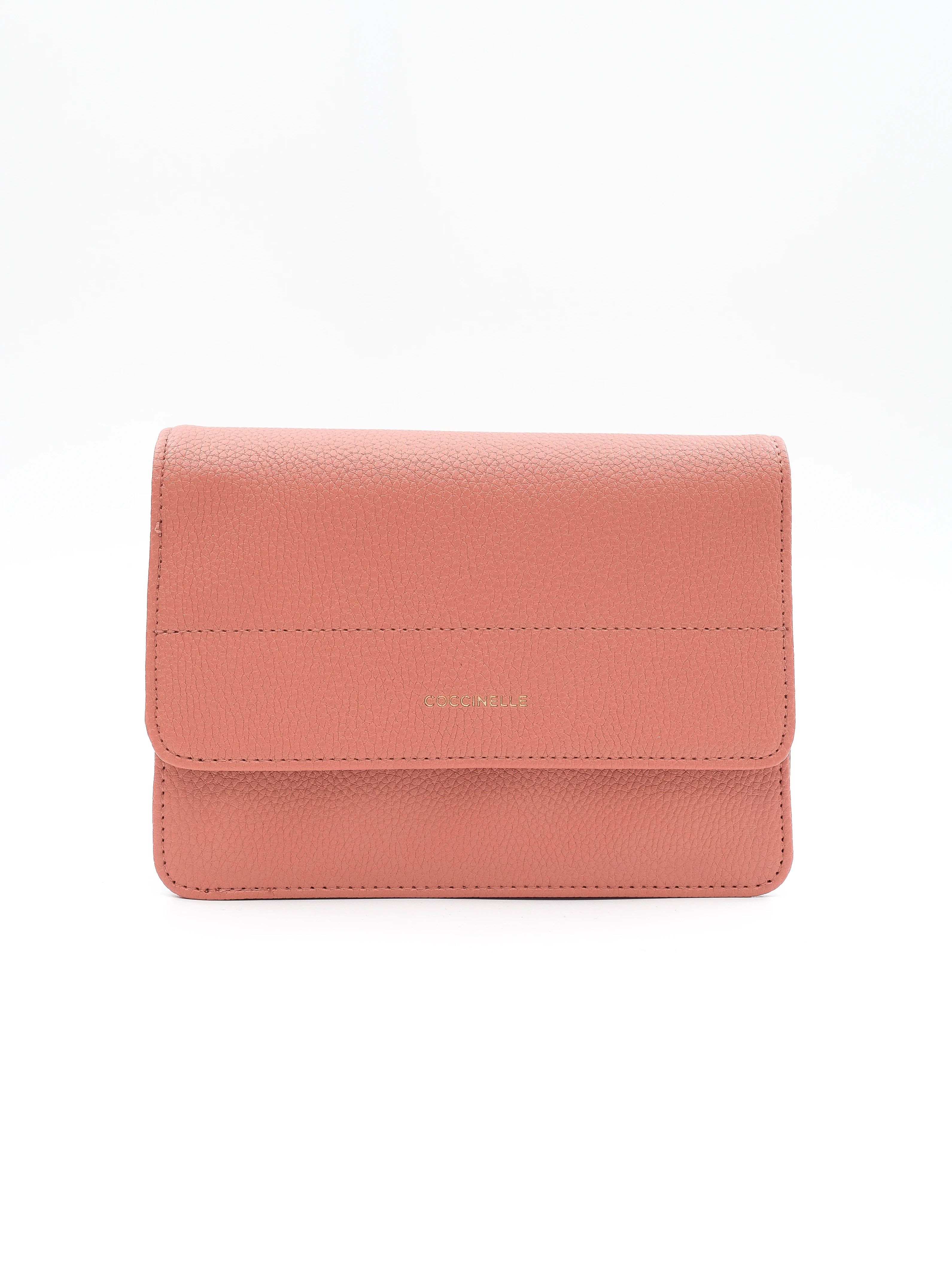 Coccinelle Pink Leather Clutch — 2