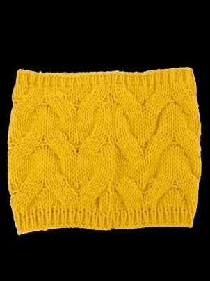 Designer Yellow Wool of lana Scarf — 1