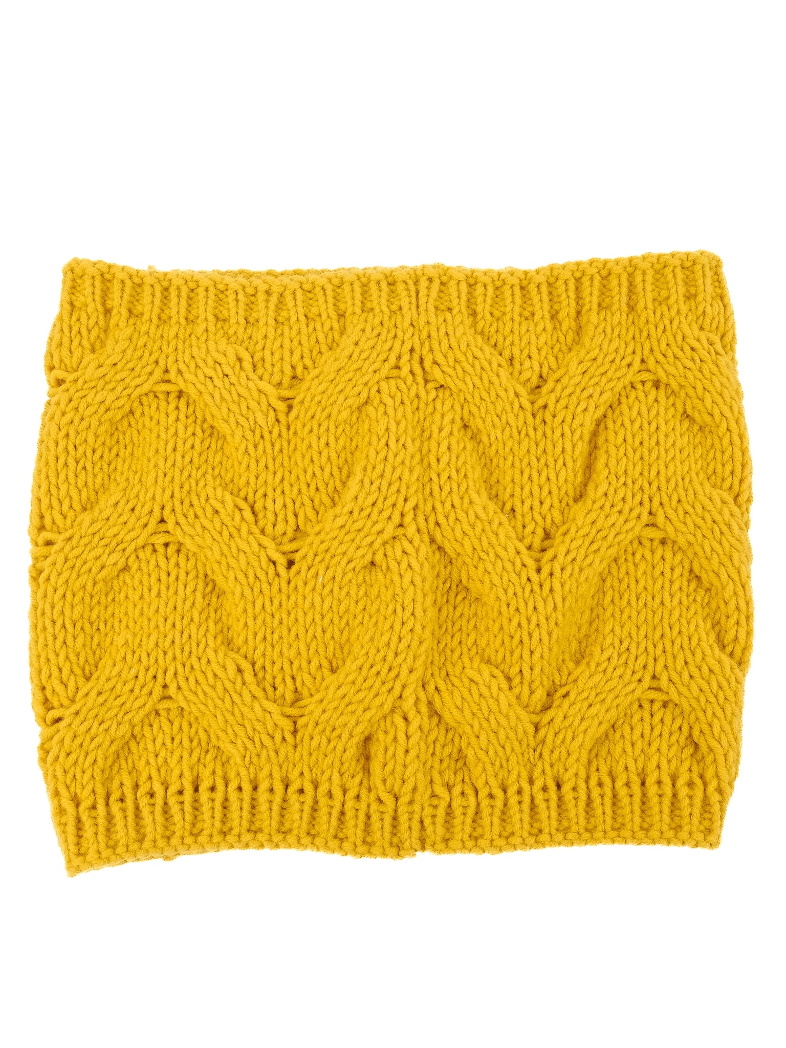 Designer Yellow Wool of lana Scarf — 3