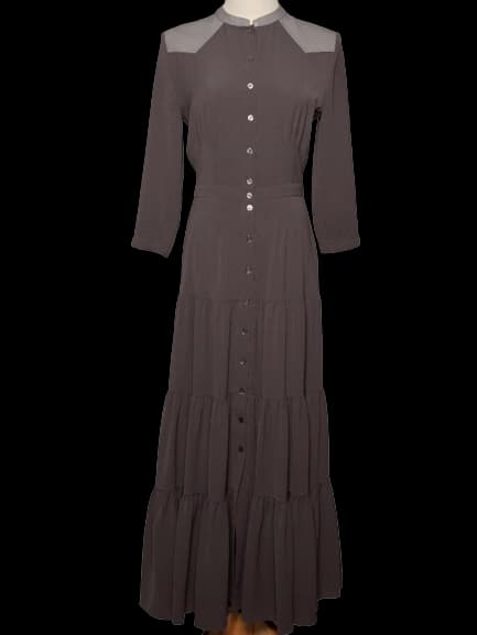 Like Yana Gray Viscose Dress