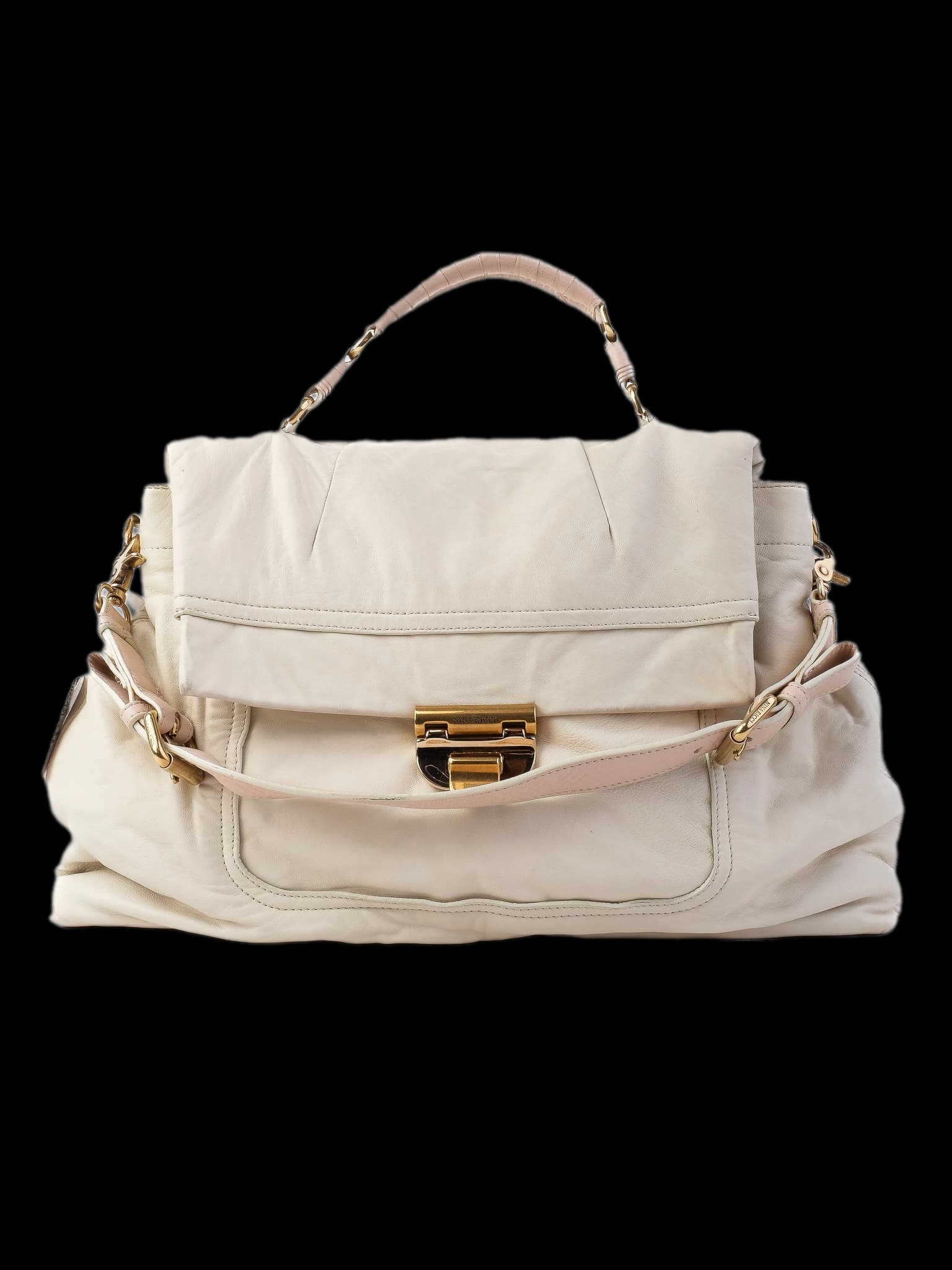 Nina Ricci White Leather Everyday Bag