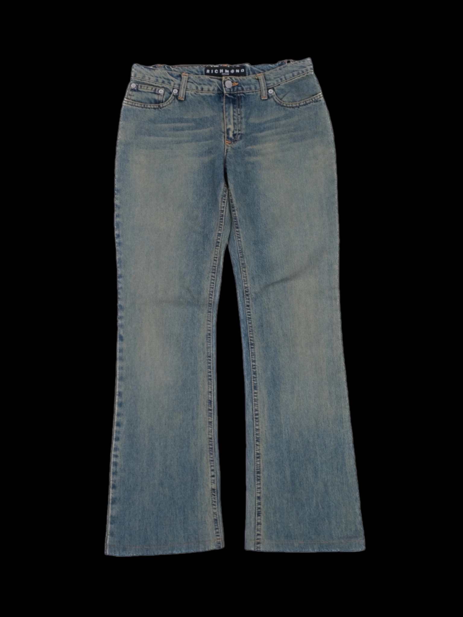 Richmond Blue Cotton Straight Jeans — 1