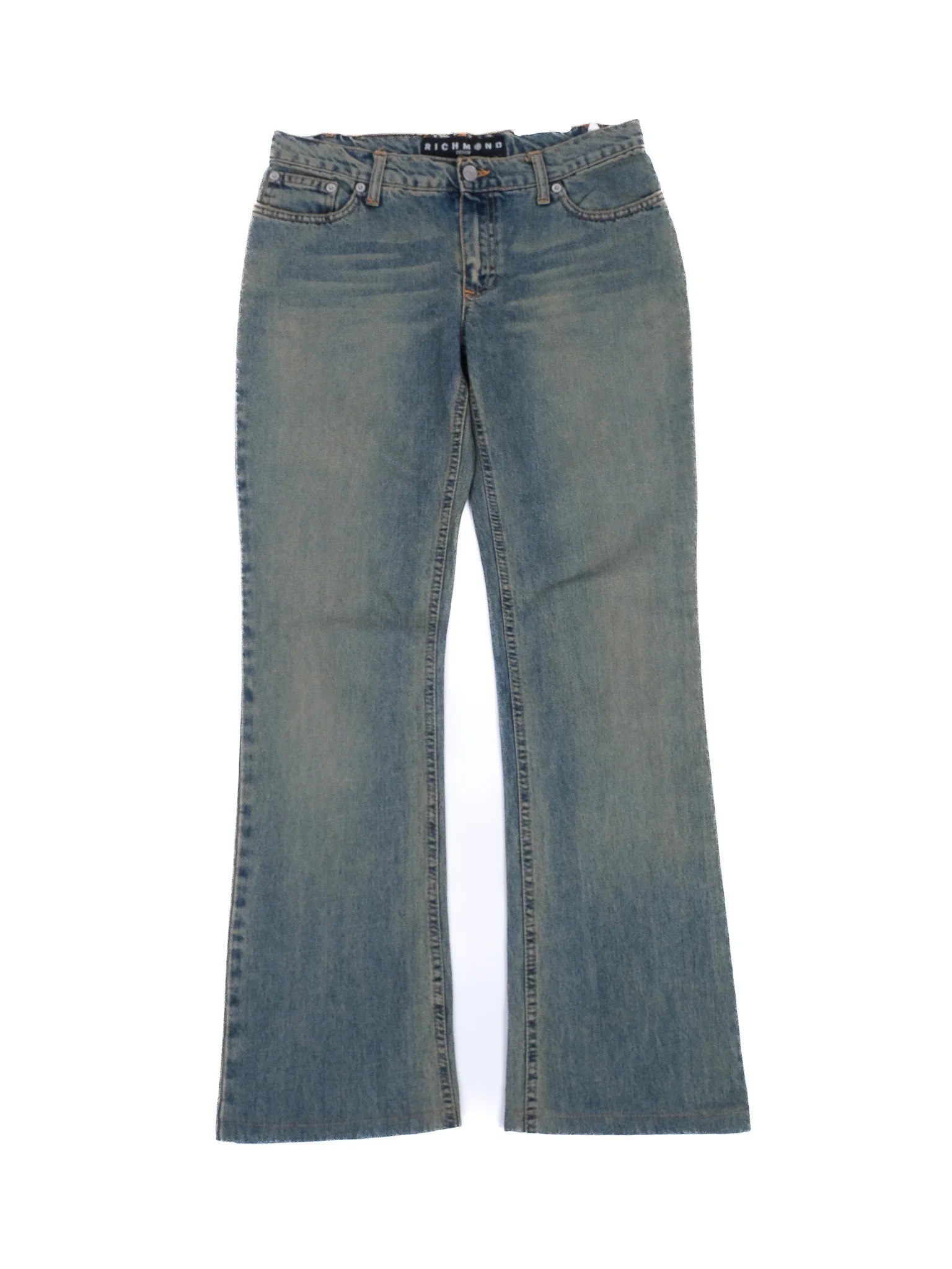 Richmond Blue Cotton Straight Jeans — 3