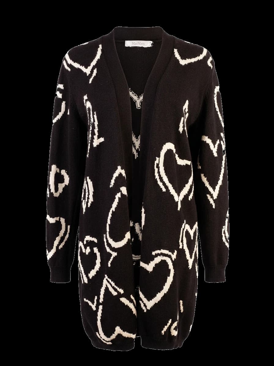 Max Mara Black Wool Cardigan