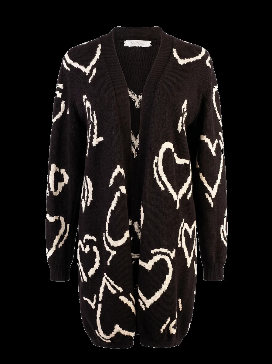 Max Mara Black Wool Cardigan — 1