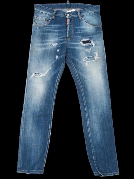 Dsquared2 Blue Cotton Skinny Jeans