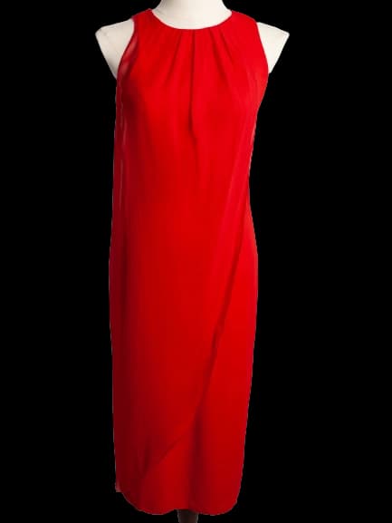 Max Mara Red Polyester Sleeveless Dress — photo 1