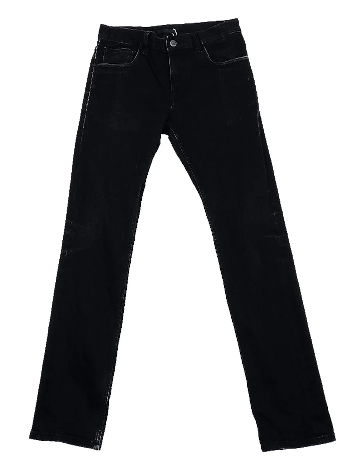 Prada Black Cotton Straight Jeans — 2