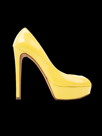 Dior Yellow Leather High Heel Pumps — photo 1