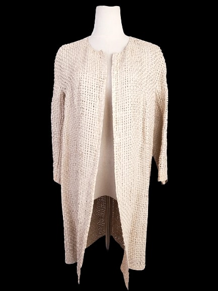 Kaufmanfranco White Leather Coat — 1