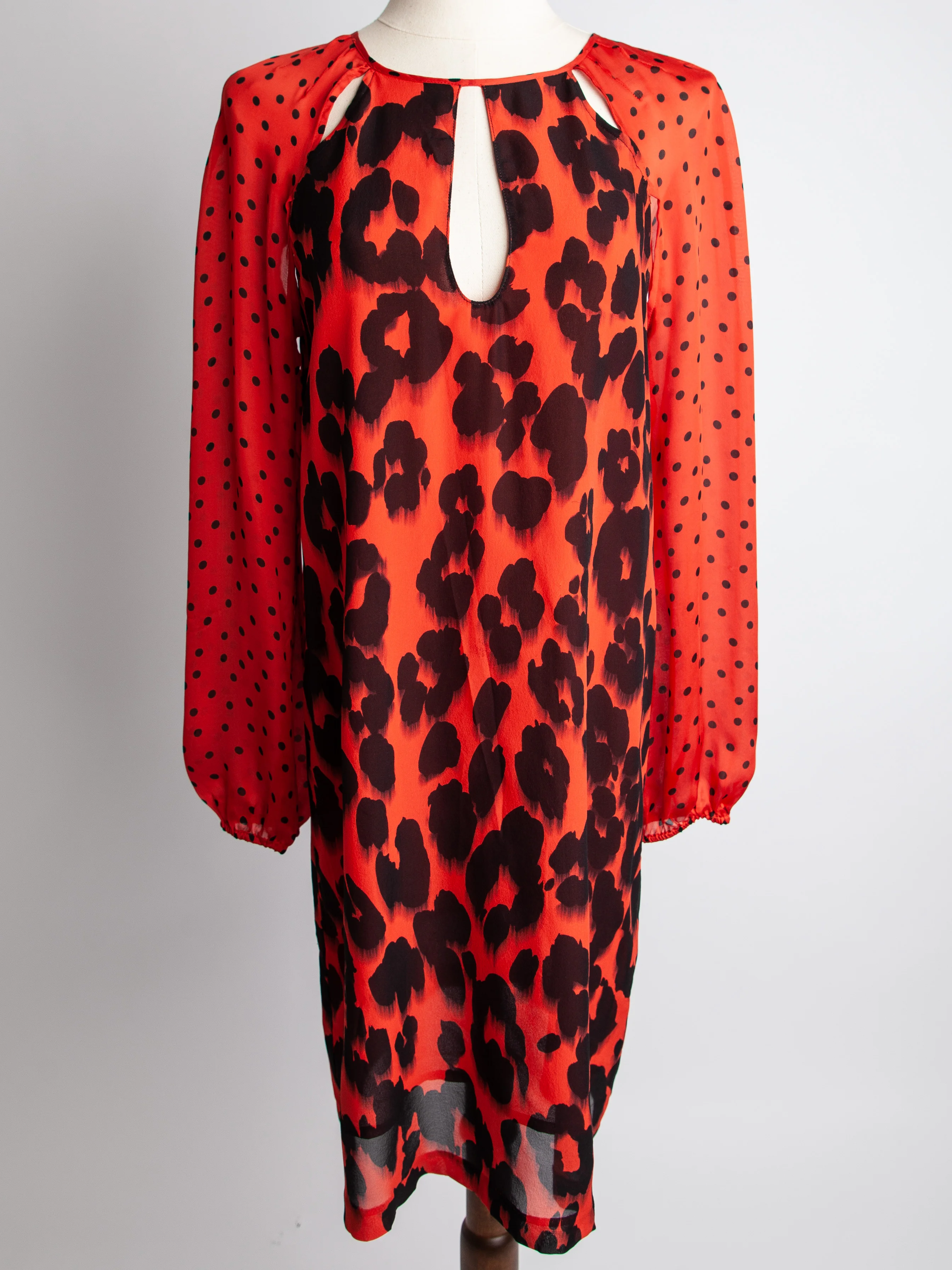 Moschino Red Polyester Long Sleeve Dress — 2