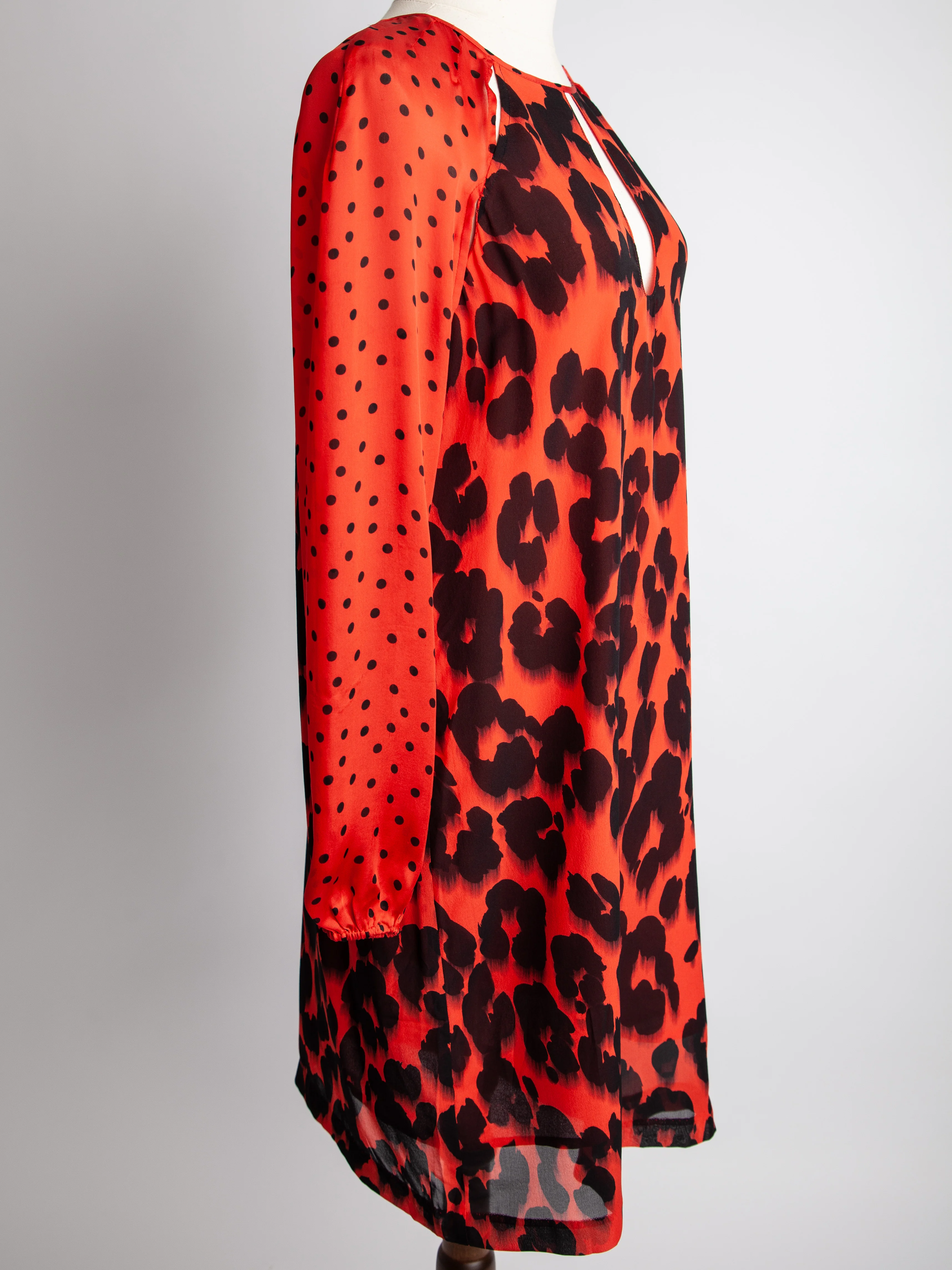 Moschino Red Polyester Long Sleeve Dress — 3