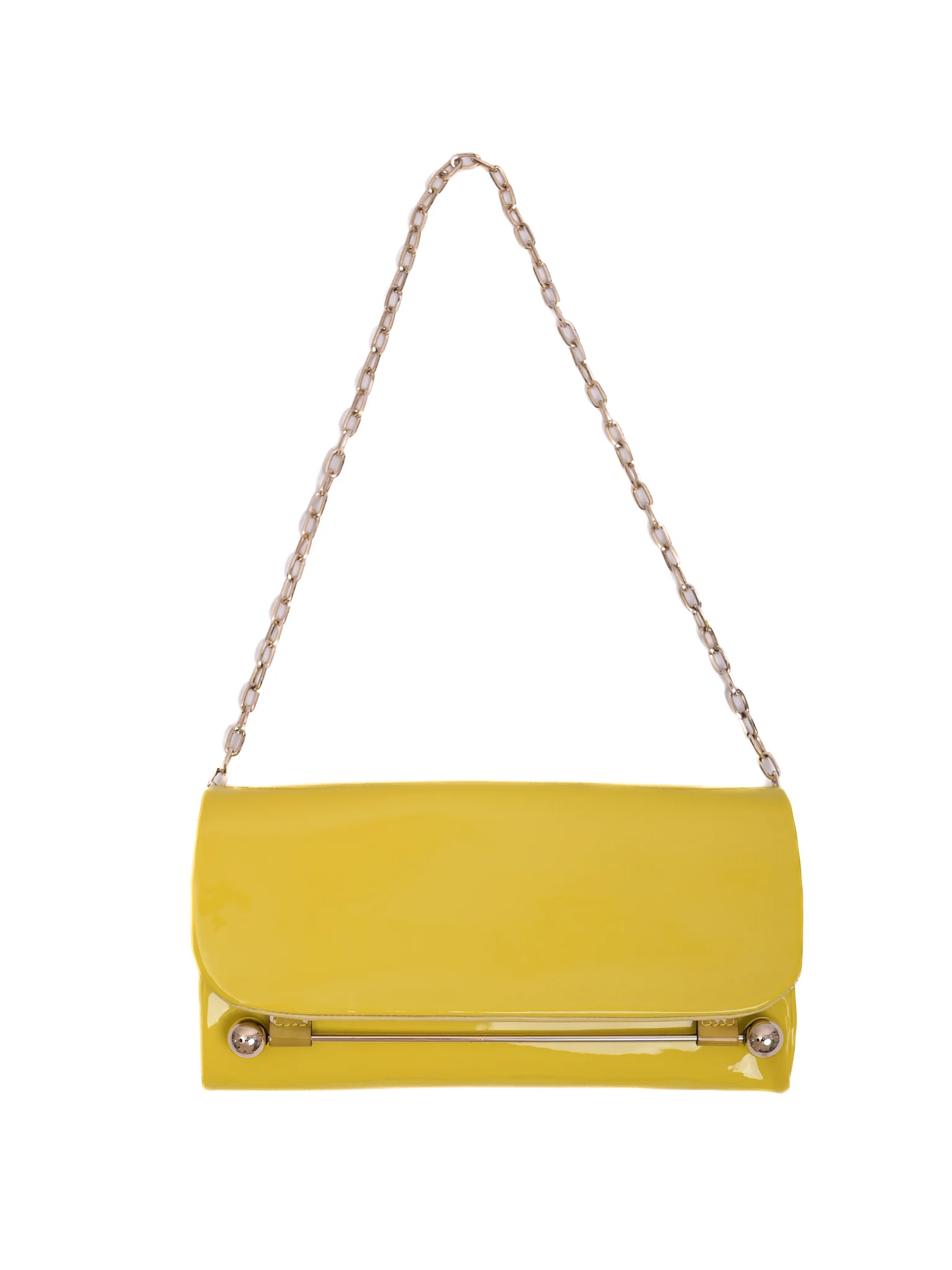 Rupert Sanderson Yellow Leather Evening Bag — 2