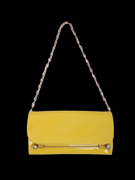 Rupert Sanderson Yellow Leather Evening Bag — 1