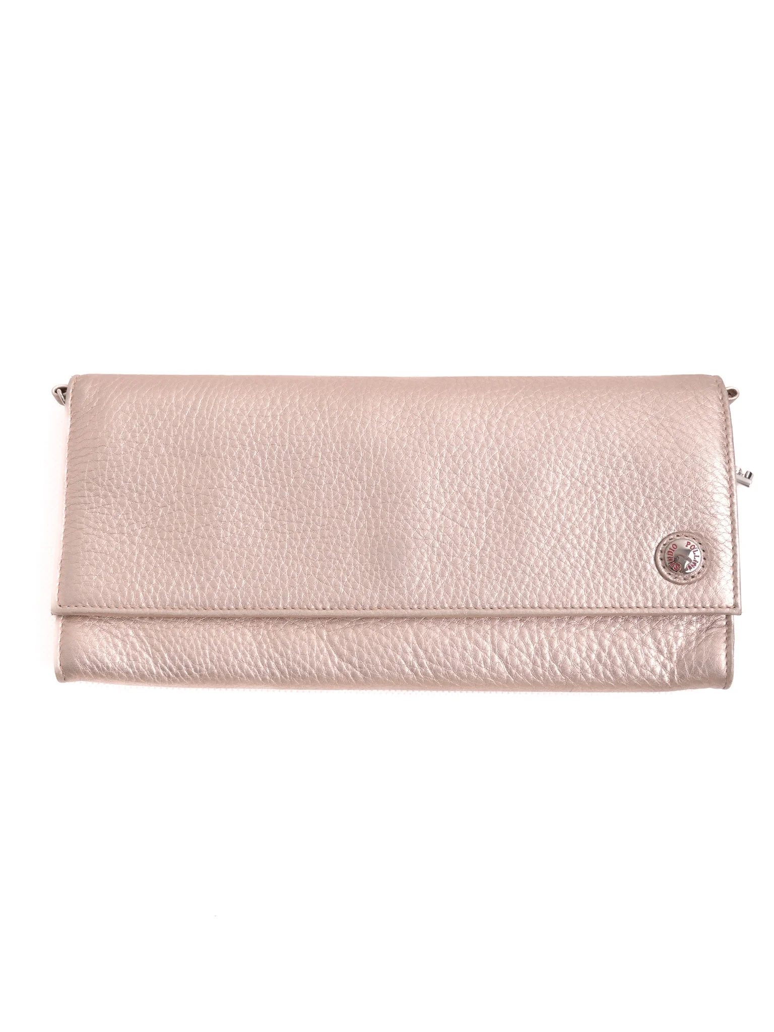 Pollini White Leather Evening Bag — 2