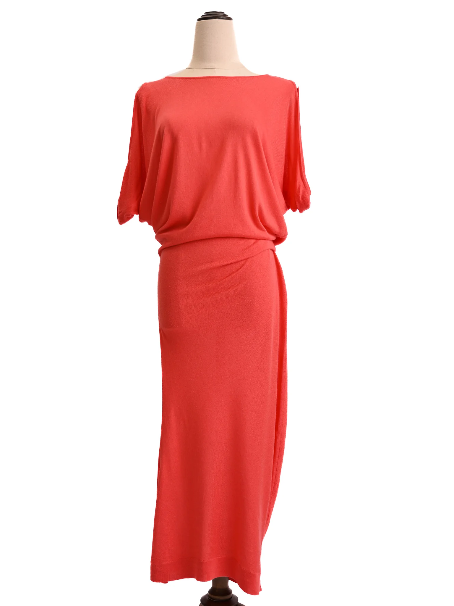 Alexander McQueen Red Cotton Maxi Dress — 3
