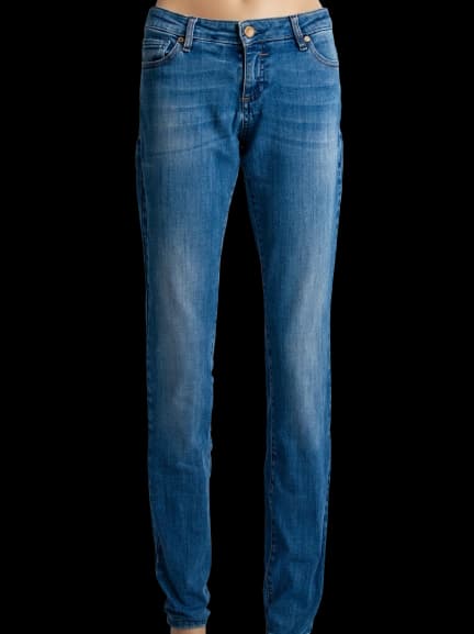 Hugo Boss Blue Cotton Skinny Jeans