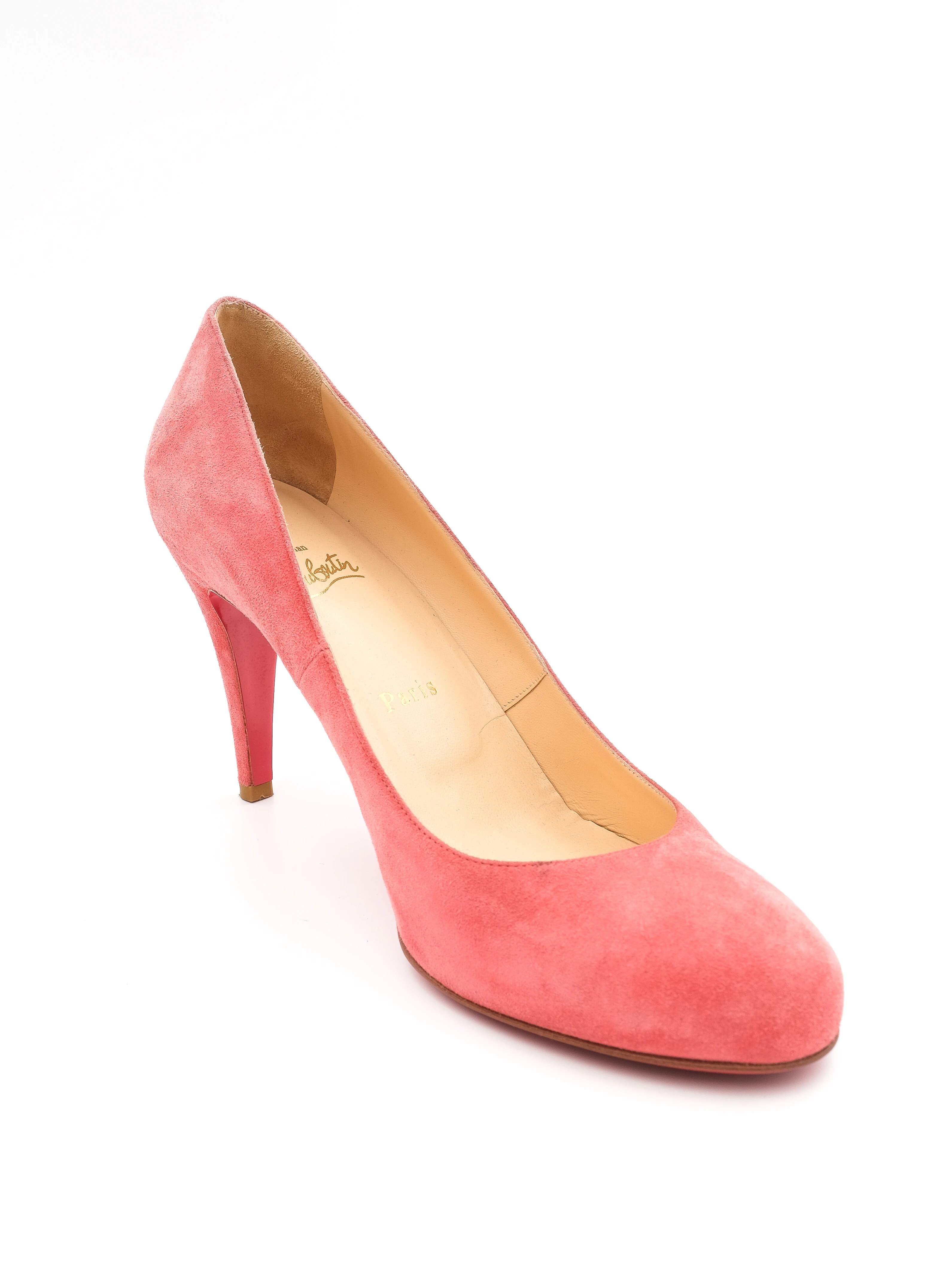 Christian Louboutin Pink Leather Pumps — 3