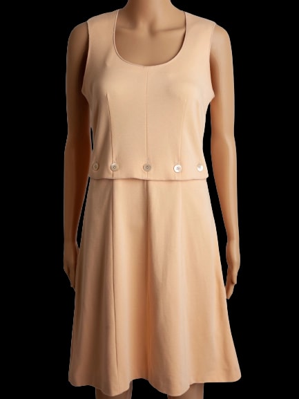 Moschino White Polyester Sleeveless Dress — 1