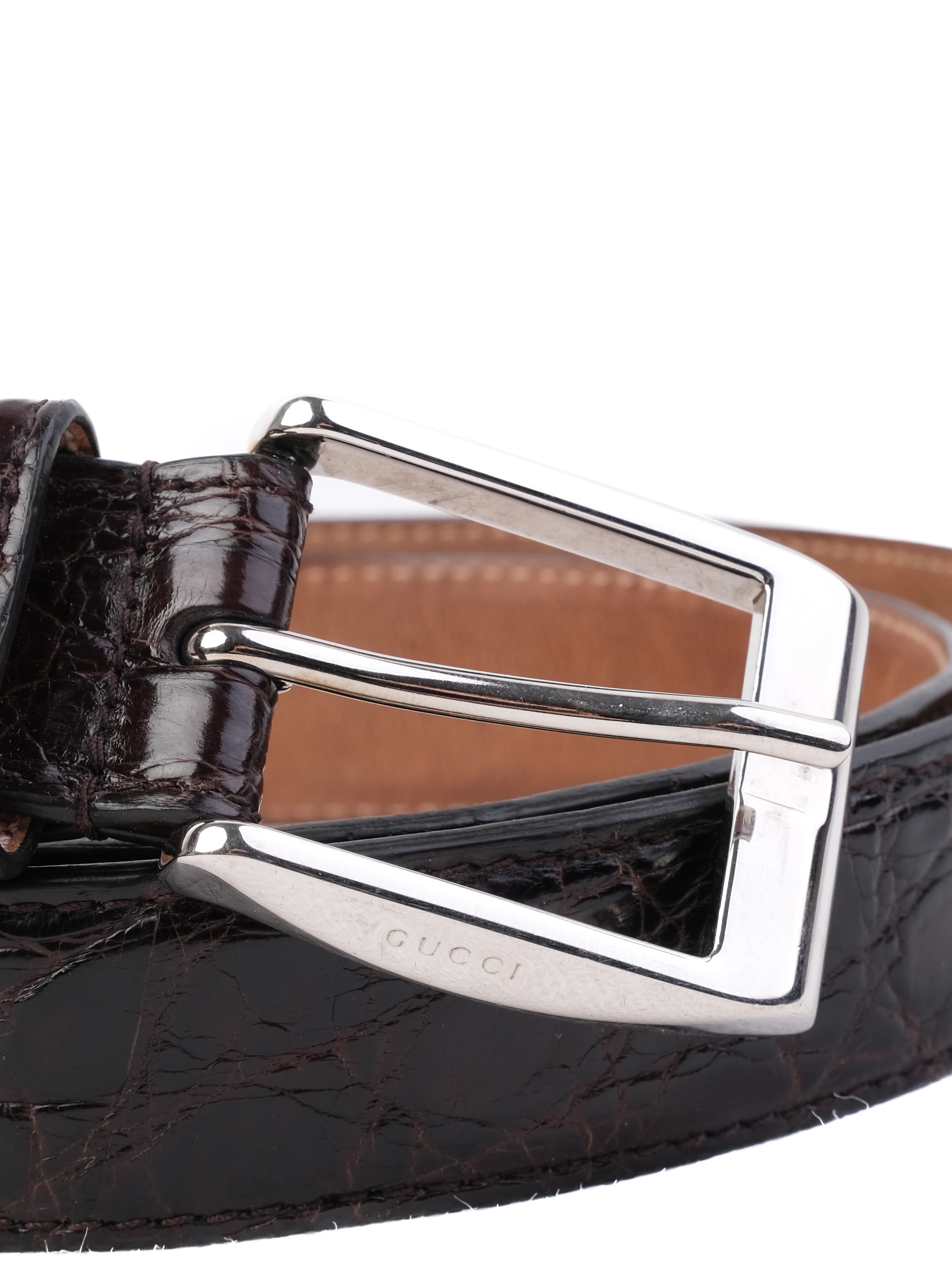 Gucci Orange Leather Belt — 3