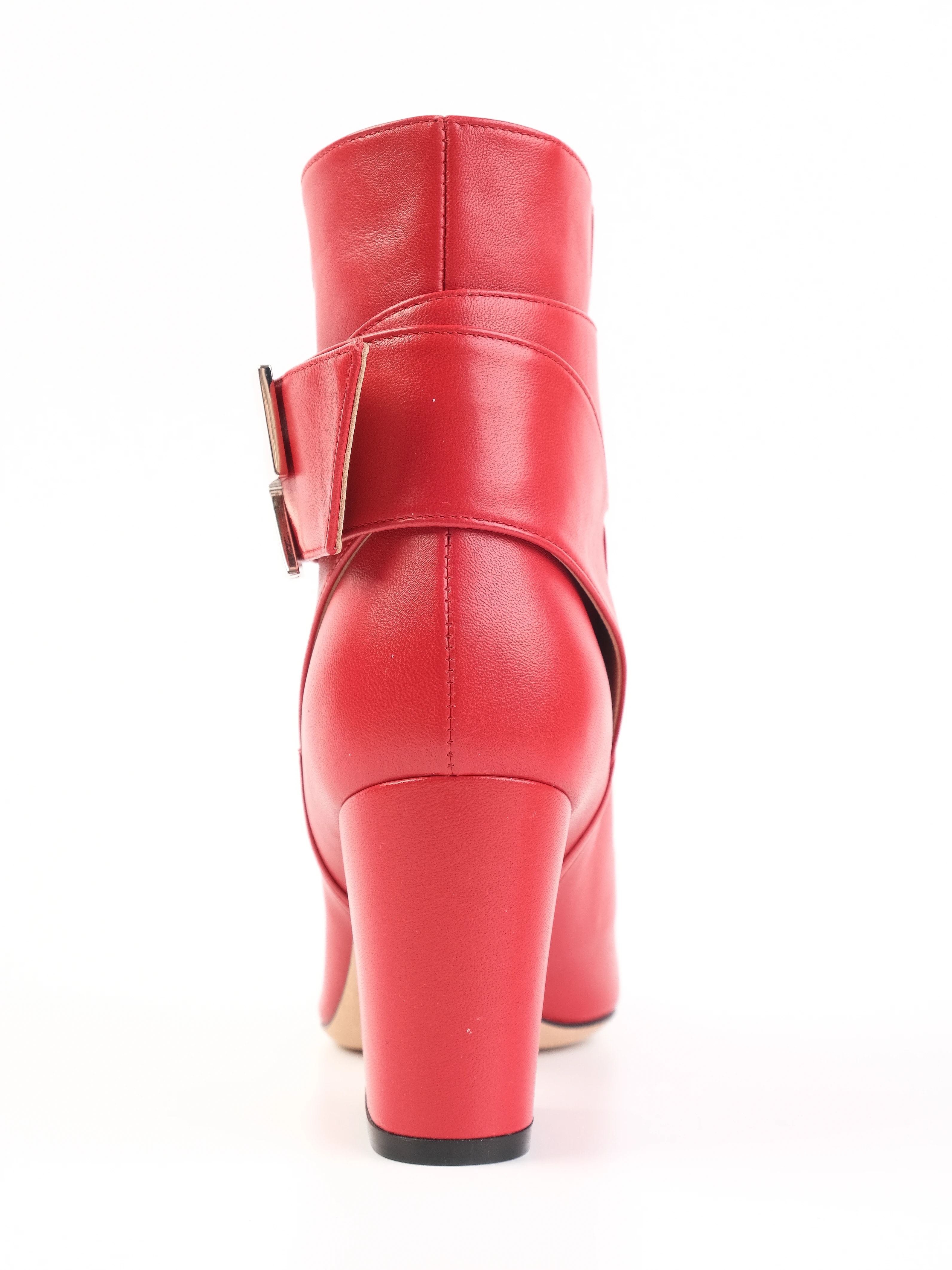 Sergio Rossi Red Leather Boots — 2