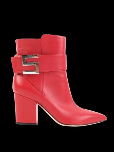 Sergio Rossi Red Leather Boots — photo 1