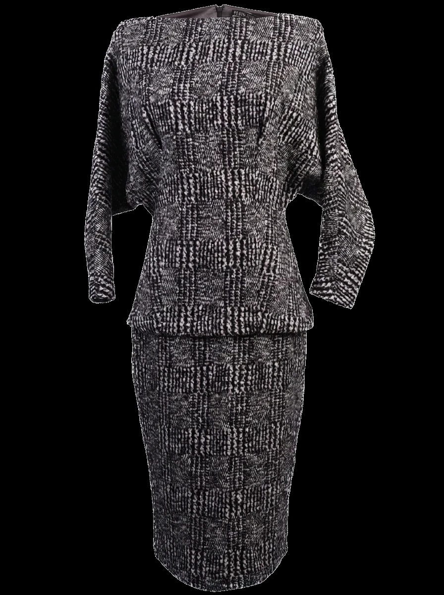 Plein sud Gray Cotton Suit Set — 1