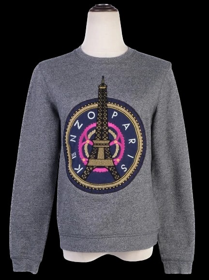 Kenzo Gray Cotton Sweater — 2