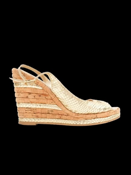 Baldinini Yellow Leather Sandals — 1