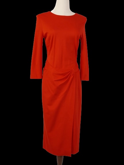 Escada Red Viscose Maxi Dress — 3