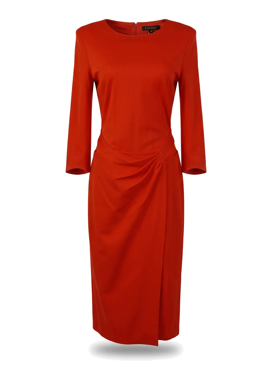 Escada Red Viscose Maxi Dress — 1