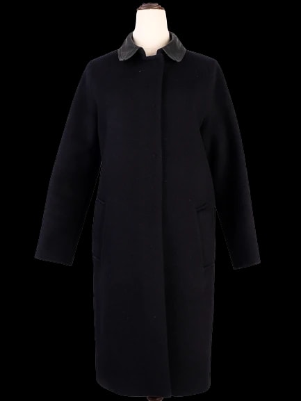 Sandro Black Wool Coat — 2