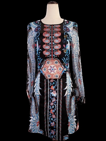 Cavalli class Black Viscose Cocktail Dress — 1