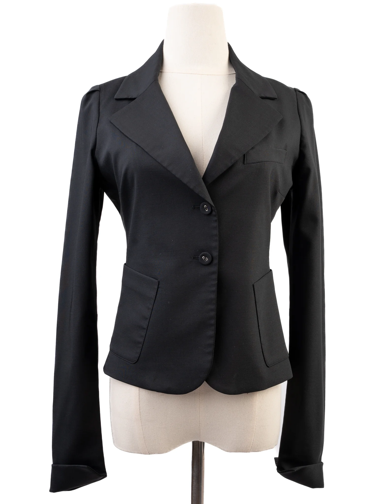 Patrizia Pepe Black Wool Blazer — 2