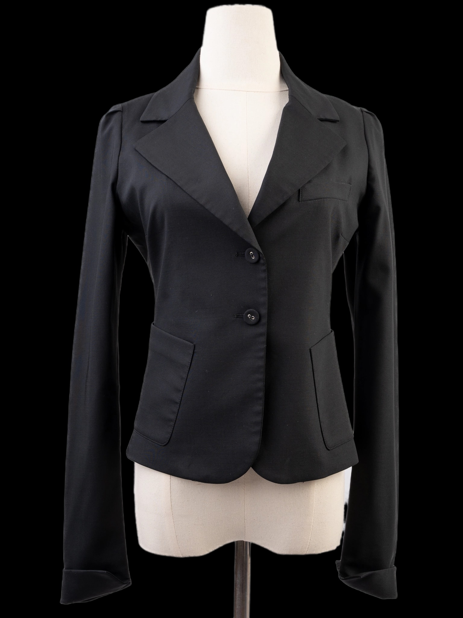 Patrizia Pepe Black Wool Blazer — 3