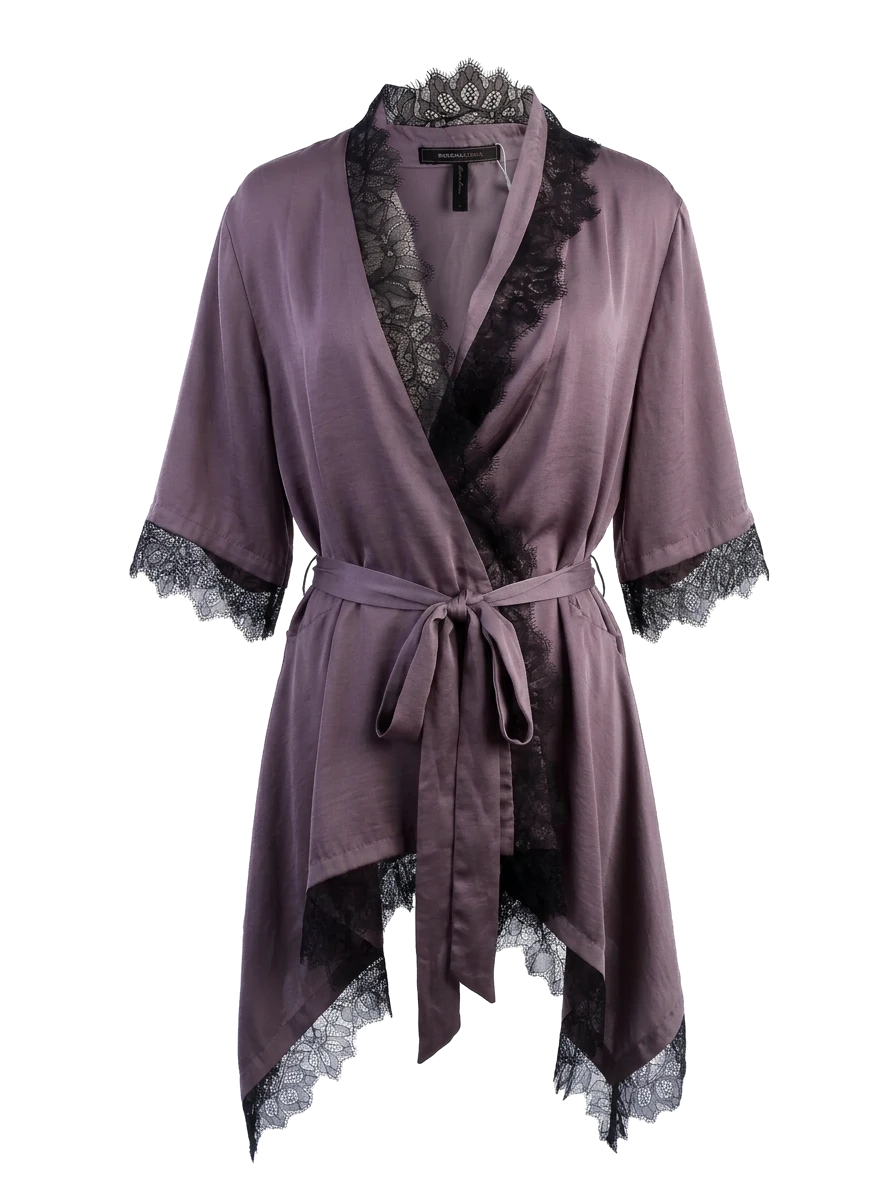 BCBGMaxazria Gray Polyester Blouse — 1