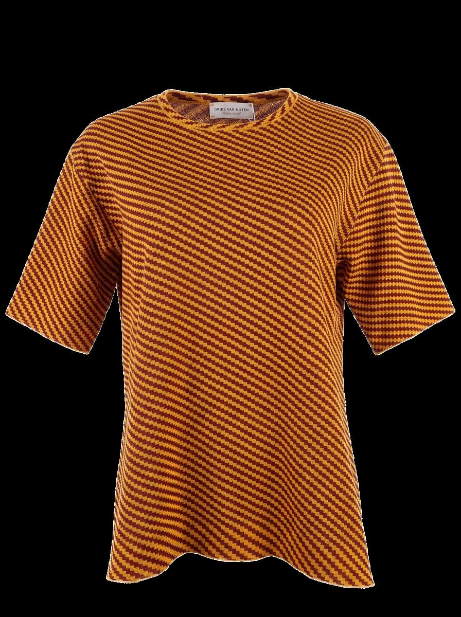 Dries Van Noten Orange Polyester T-Shirt — photo 1