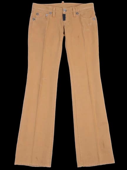 For all 7 mankind Orange Cotton Trousers