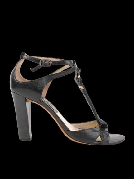 Celine Black Leather Sandals — photo 1